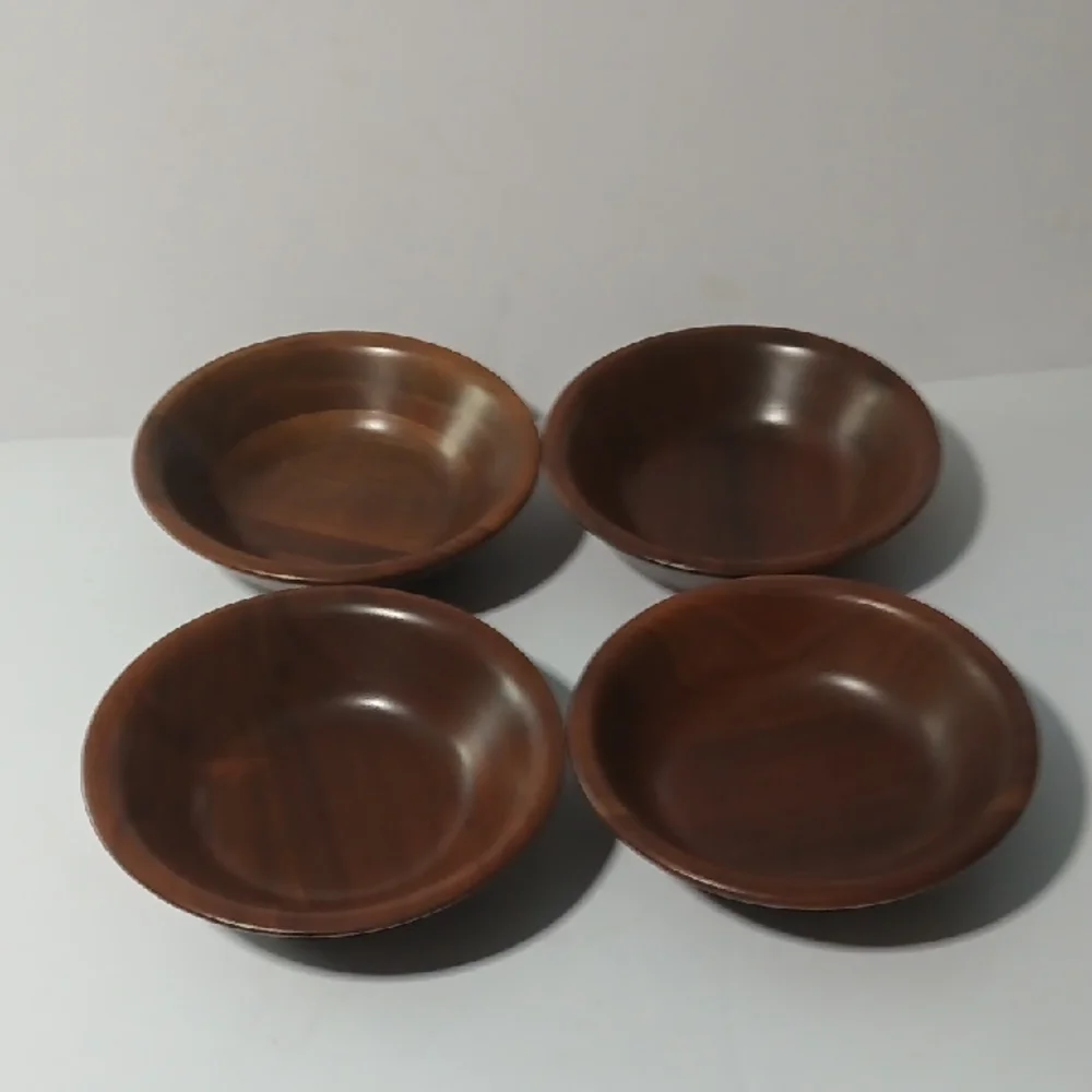 Elegant Brown Wooden Dinnerware Set